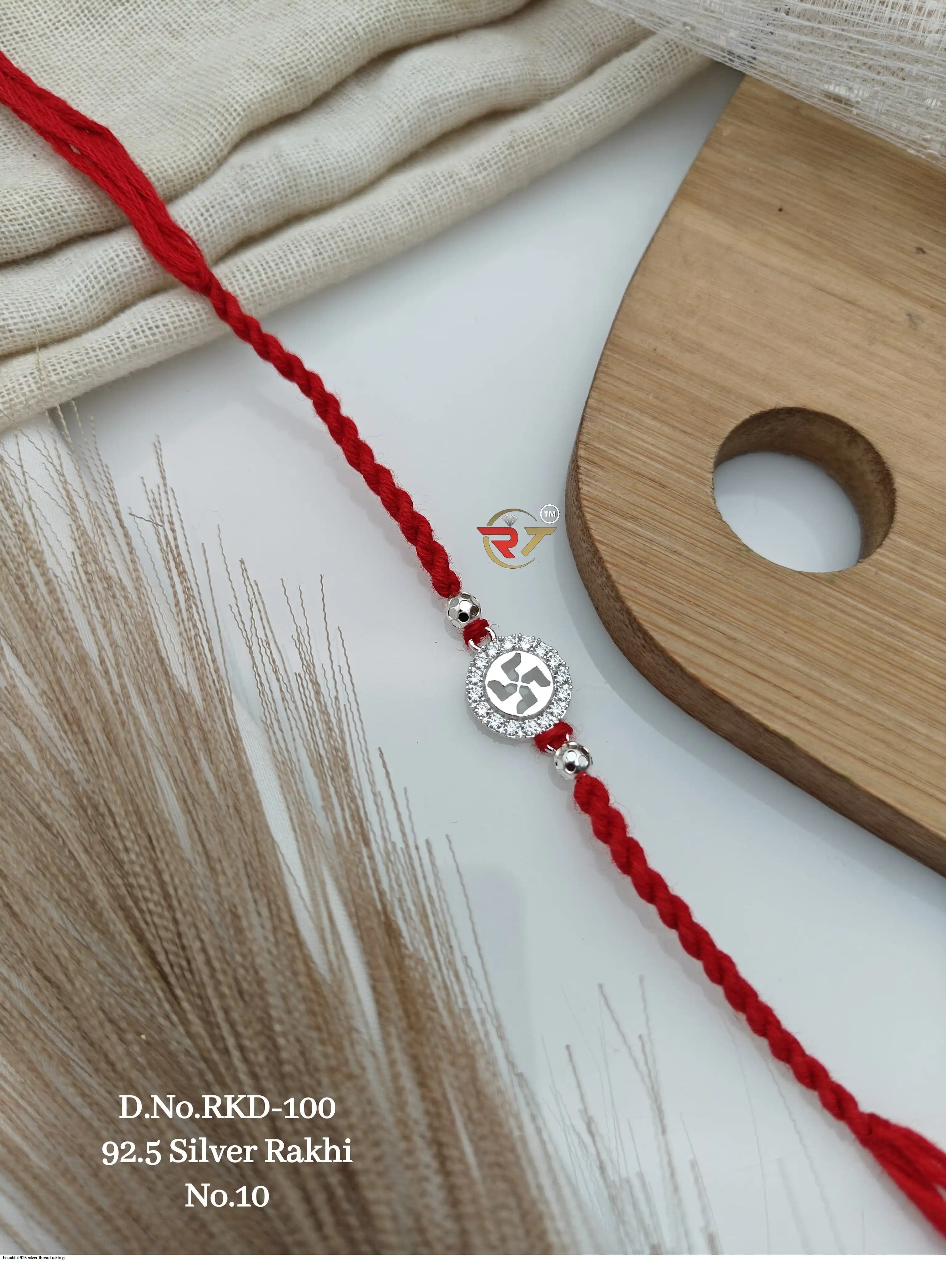 BEAUTIFUL 925 SILVER THREAD RAKHI G