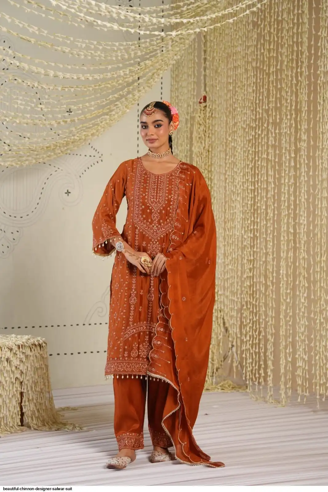 BEAUTIFUL CHINNON DESIGNER SALWAR SUIT D