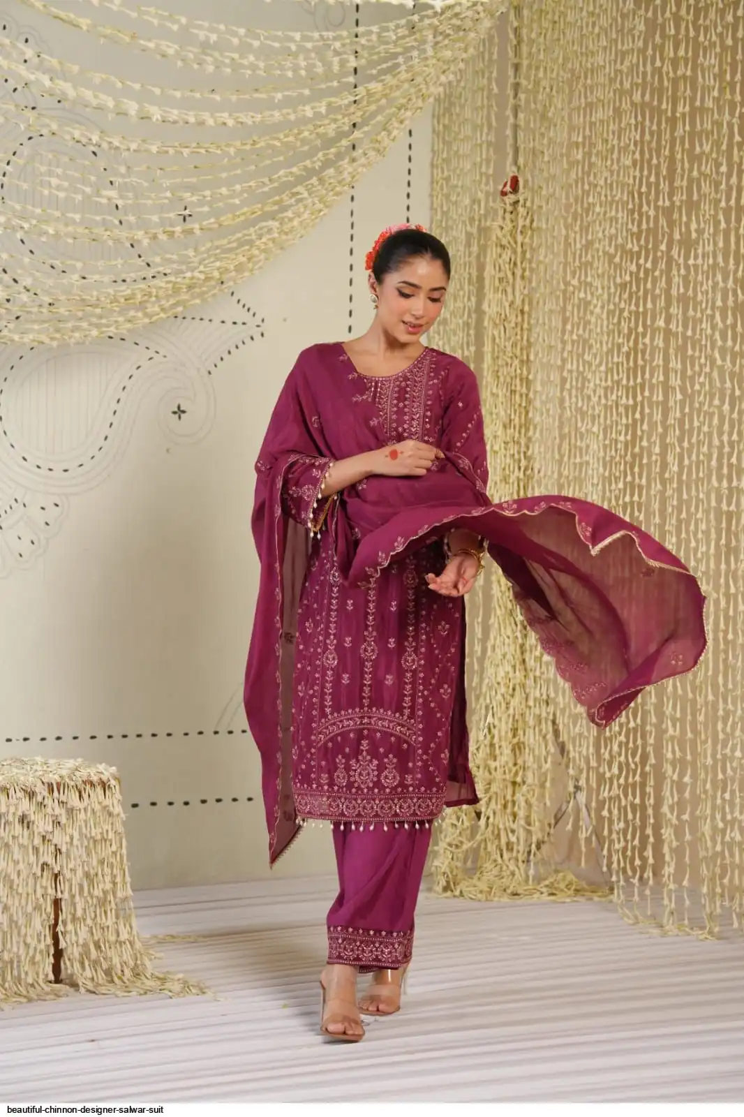BEAUTIFUL CHINNON DESIGNER SALWAR SUIT B