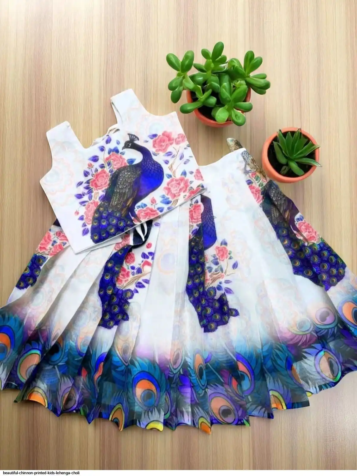 BEAUTIFUL CHINNON PRINTED KIDS LEHENGA CHOLI 3