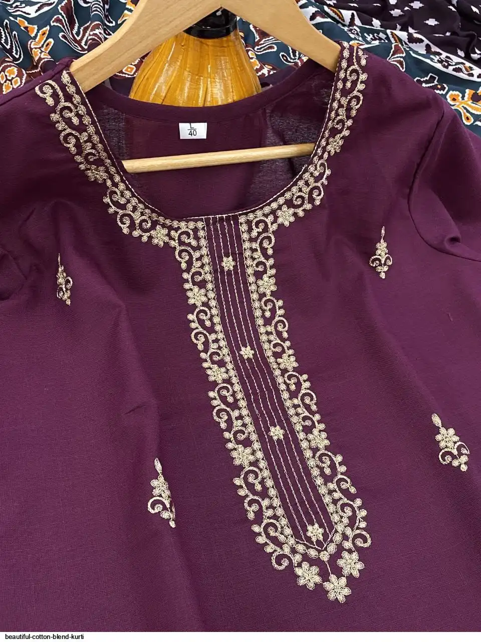BEAUTIFUL COTTON BLEND KURTI A