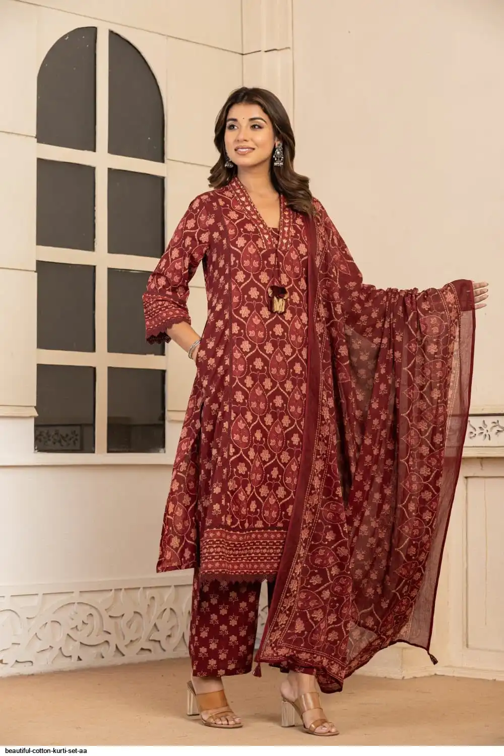 BEAUTIFUL COTTON KURTI SET AA 4