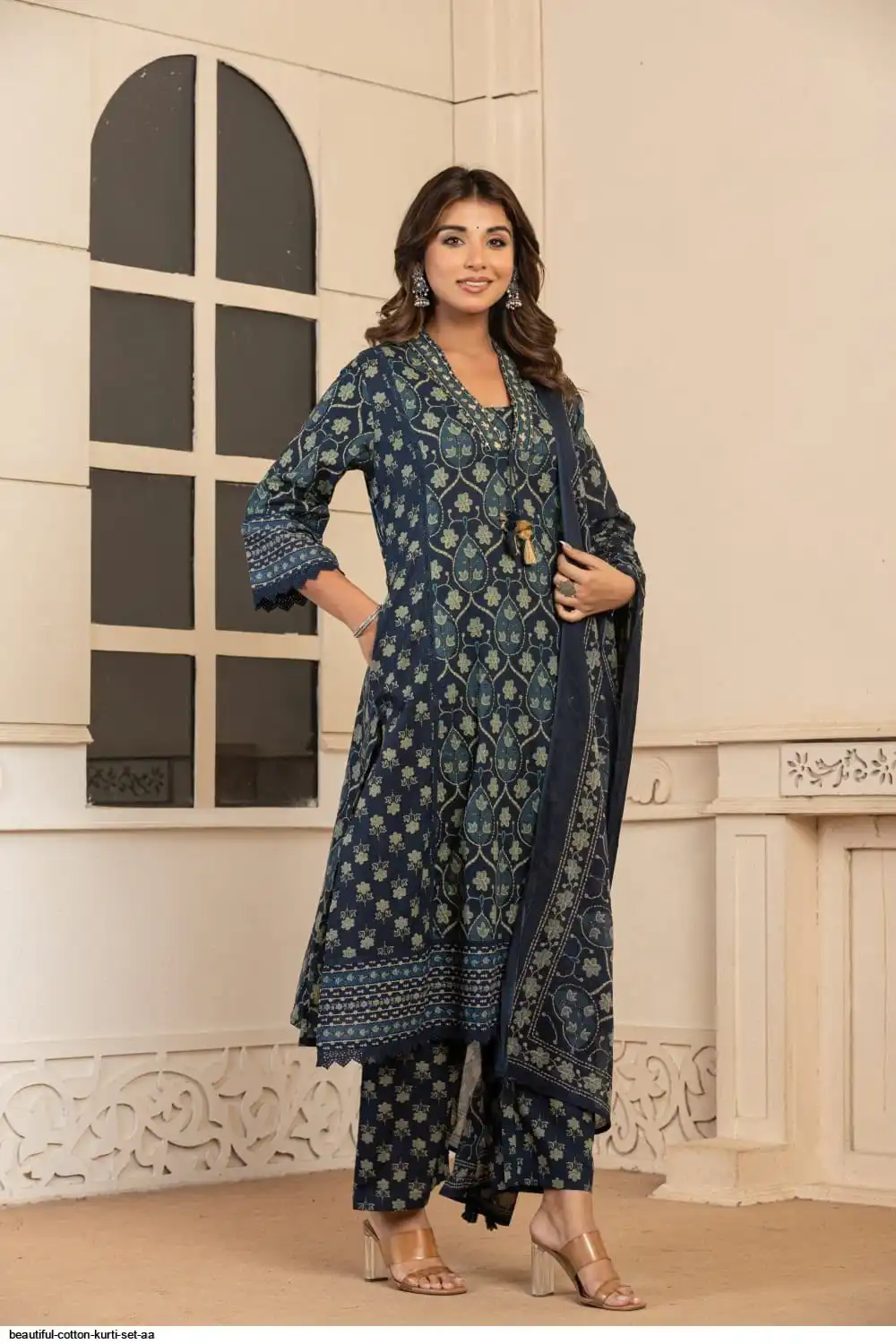 BEAUTIFUL COTTON KURTI SET AA 3