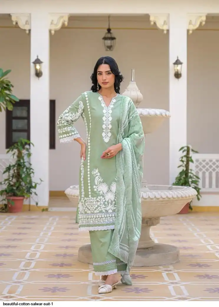 BEAUTIFUL COTTON SALWAR SUIT 1 D