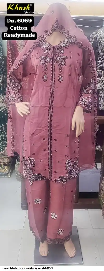 BEAUTIFUL COTTON SALWAR SUIT 6059