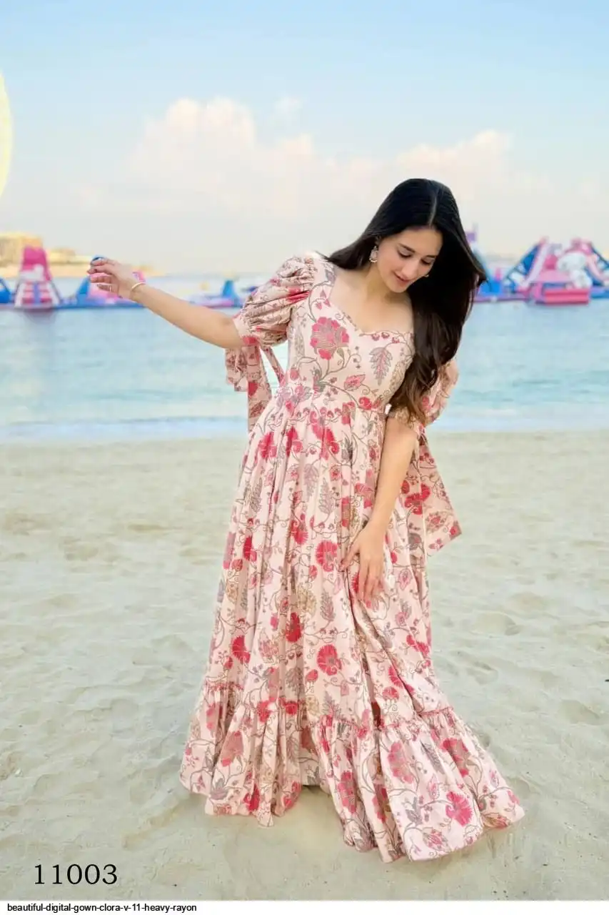 BEAUTIFUL DIGITAL GOWN CLORA V 11 HEAVY RAYON 3
