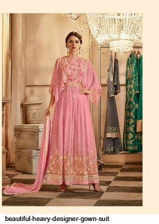 beautiful heavy designer gown suit