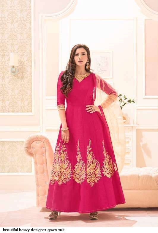 beautiful heavy designer gown suit