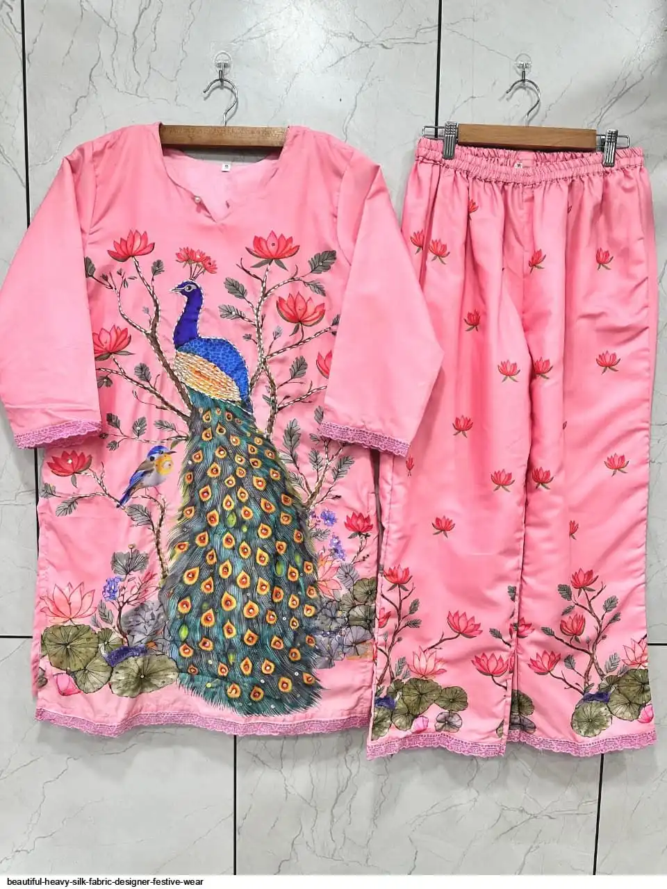 BEAUTIFUL HEAVY SILK FABRIC DESIGNER FESTIVE WEAR B