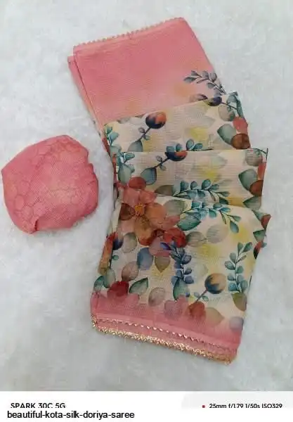 BEAUTIFUL KOTA SILK DORIYA SAREE G