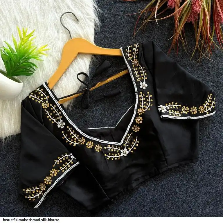 BEAUTIFUL MAHESHMATI SILK BLOUSE C