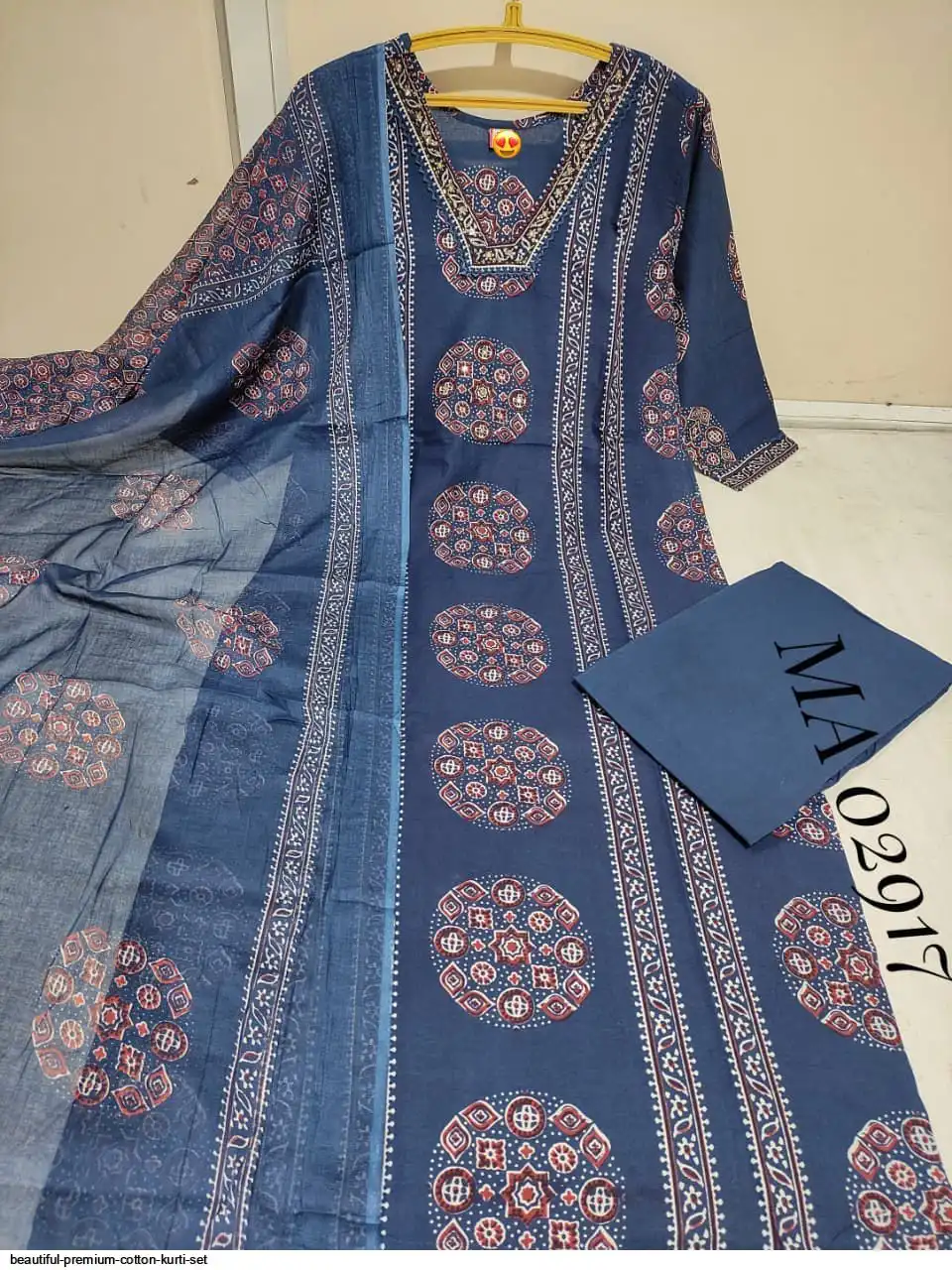 BEAUTIFUL PREMIUM COTTON KURTI SET MA 02917