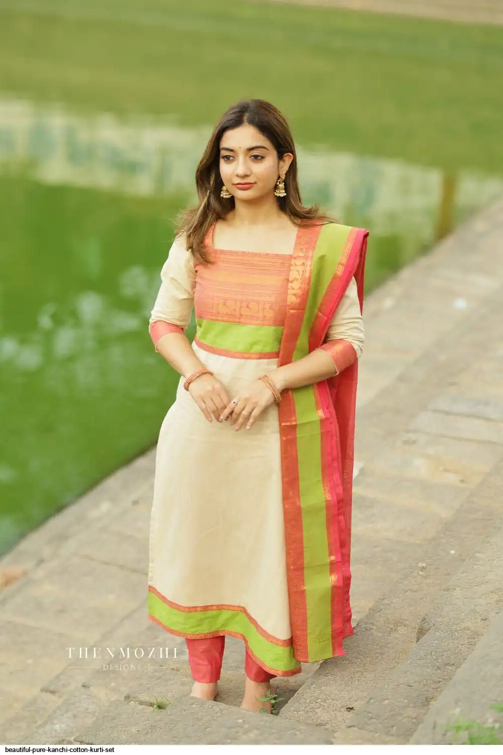 kanchi cotton dress Buy Vastra Saili Designer by Yellow Kanchi Cotton Suit Set. (IN, Alpha, L, Regular, Red-Yellow) at Amazon.in