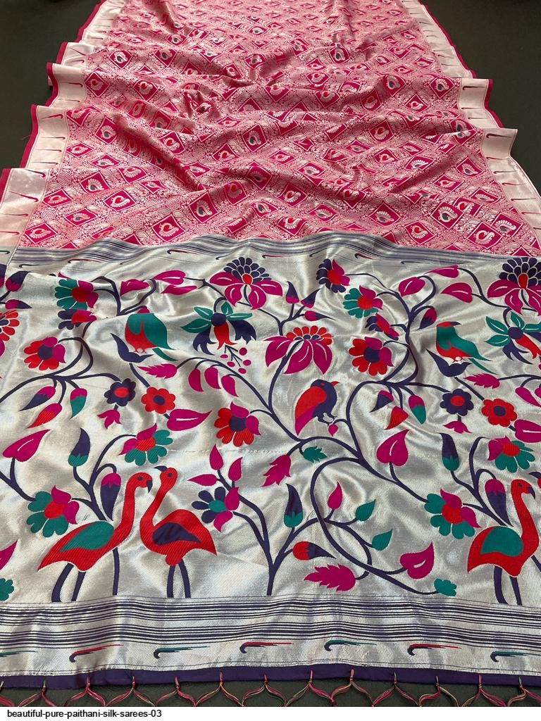 BEAUTIFUL PURE PAITHANI SILK SAREES 03 F