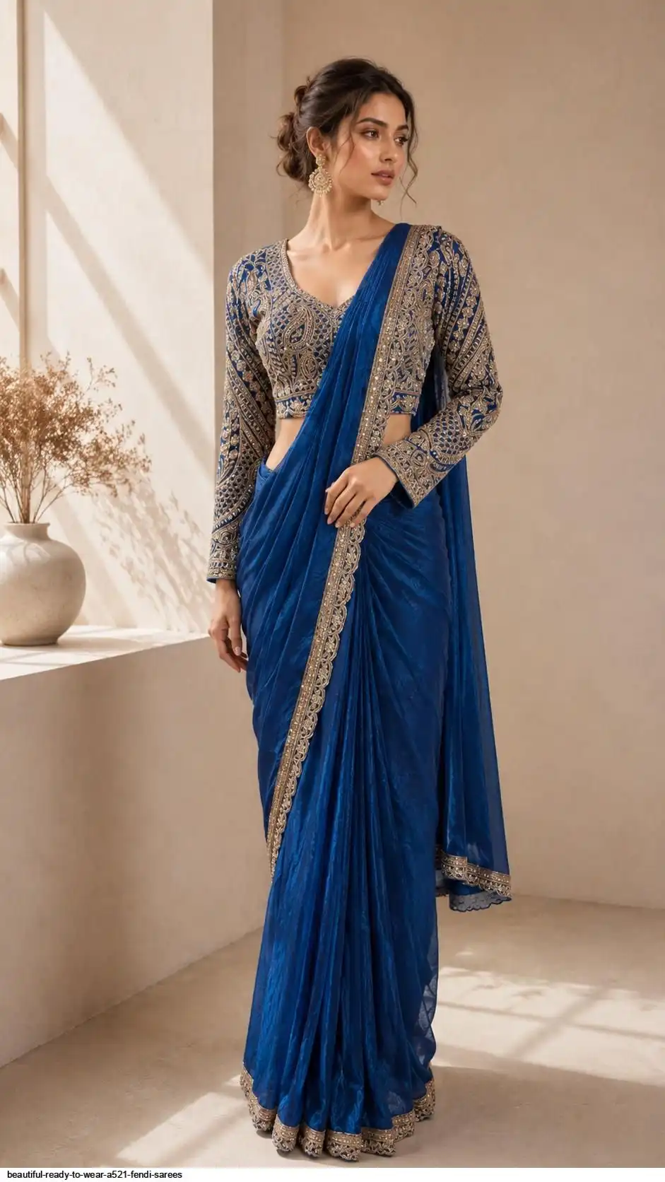 BEAUTIFUL READY TO WEAR A521 FENDI SAREES C