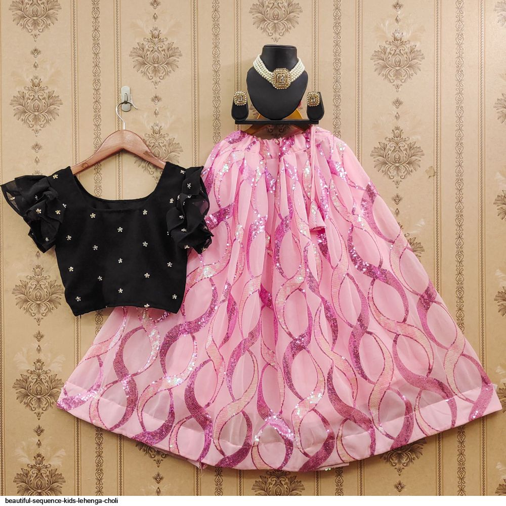 BEAUTIFUL SEQUENCE KIDS LEHENGA CHOLI B