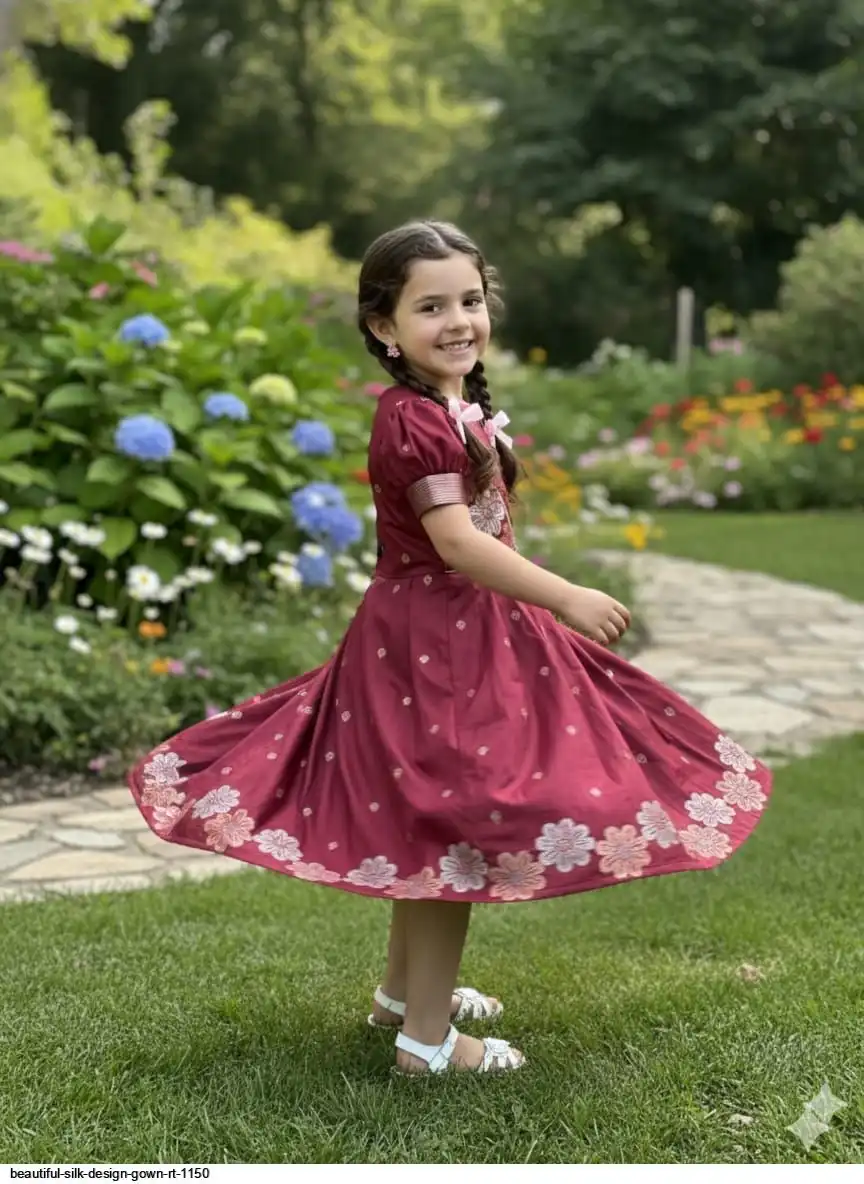 BEAUTIFUL SILK DESIGN GOWN RT 1150 B