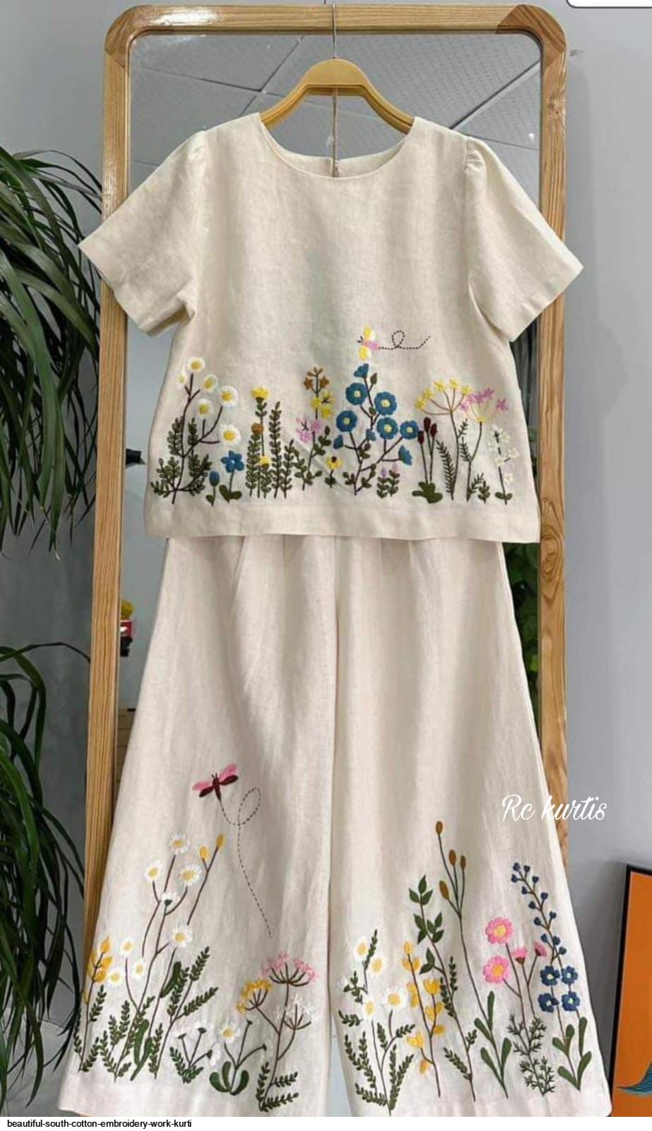 BEAUTIFUL SOUTH COTTON EMBROIDERY WORK KURTI