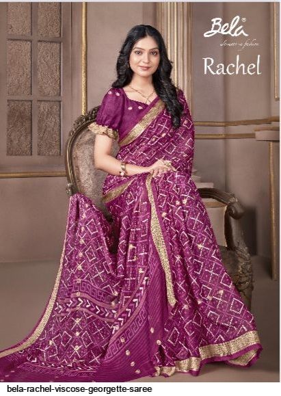 BELA RACHEL VISCOSE GEORGETTE SAREE