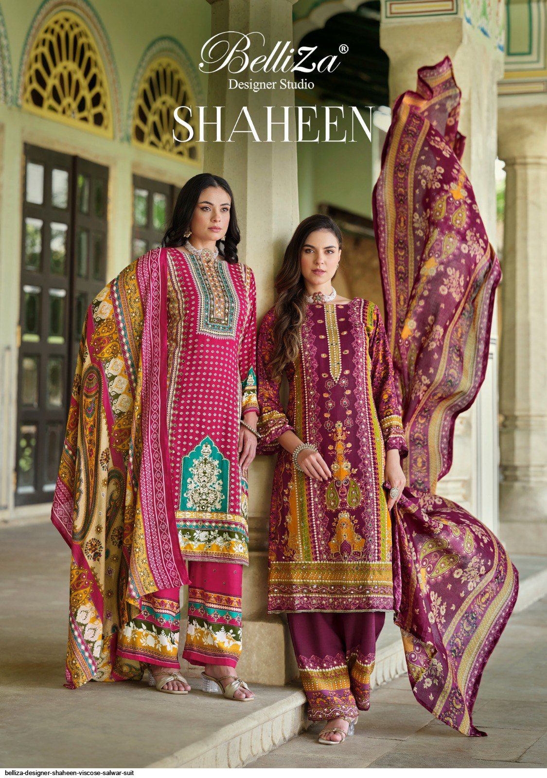 BELLIZA DESIGNER SHAHEEN VISCOSE SALWAR SUIT