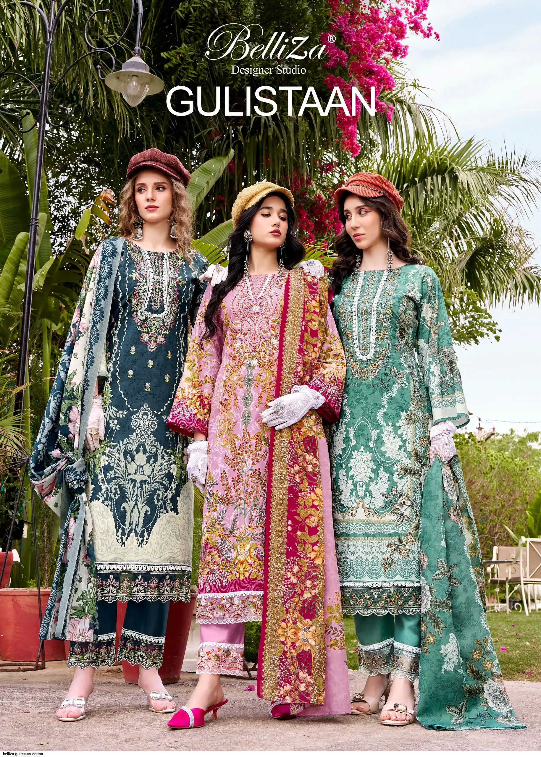 BELLIZA GULISTAAN by BELLIZA PURE MAL MAL COTTON DUPATTA Wholesale Catalog