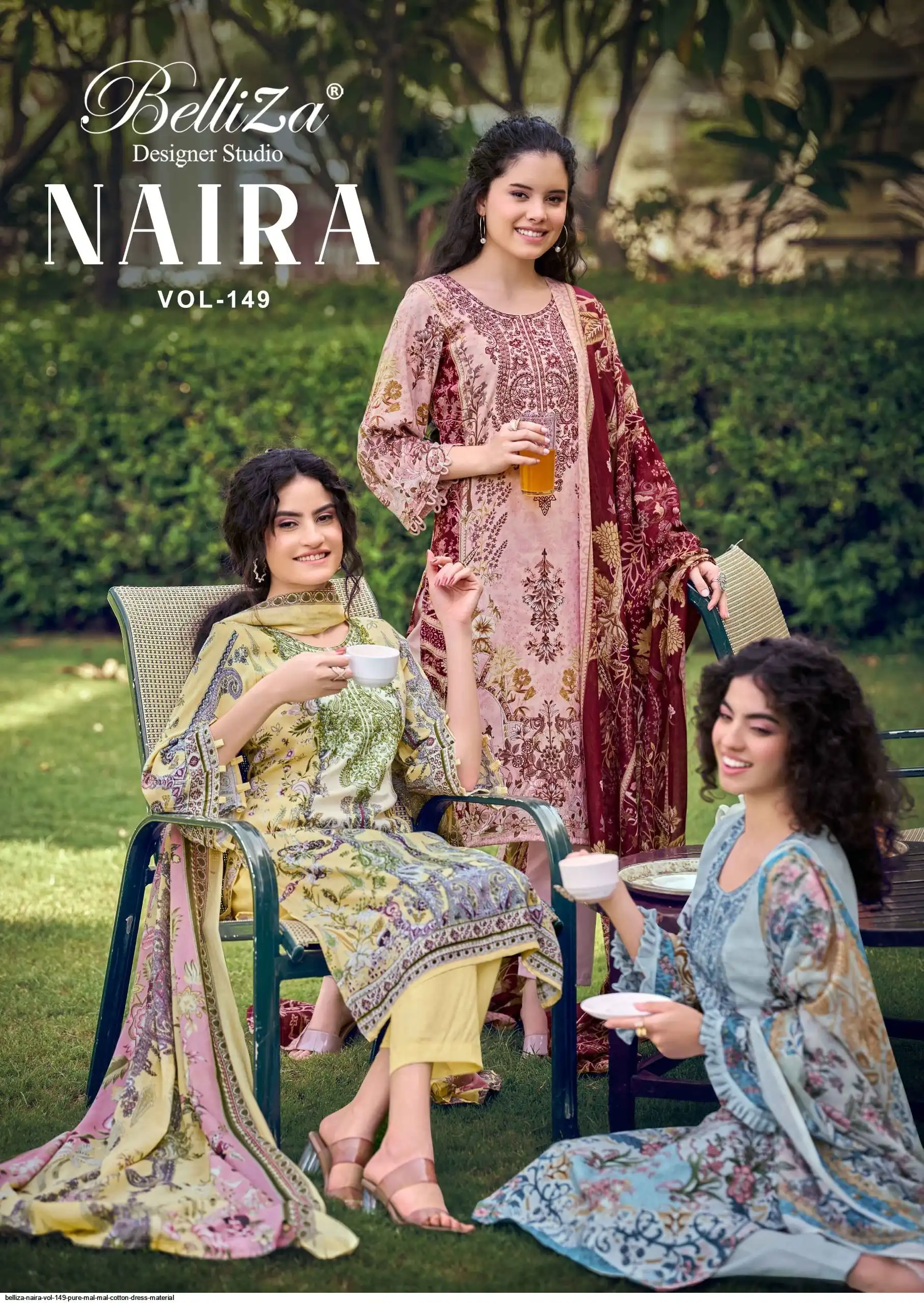 mal cotton dress material RIAZ ARTS Musafir Vol 44 Pure Mal Mal Cotton