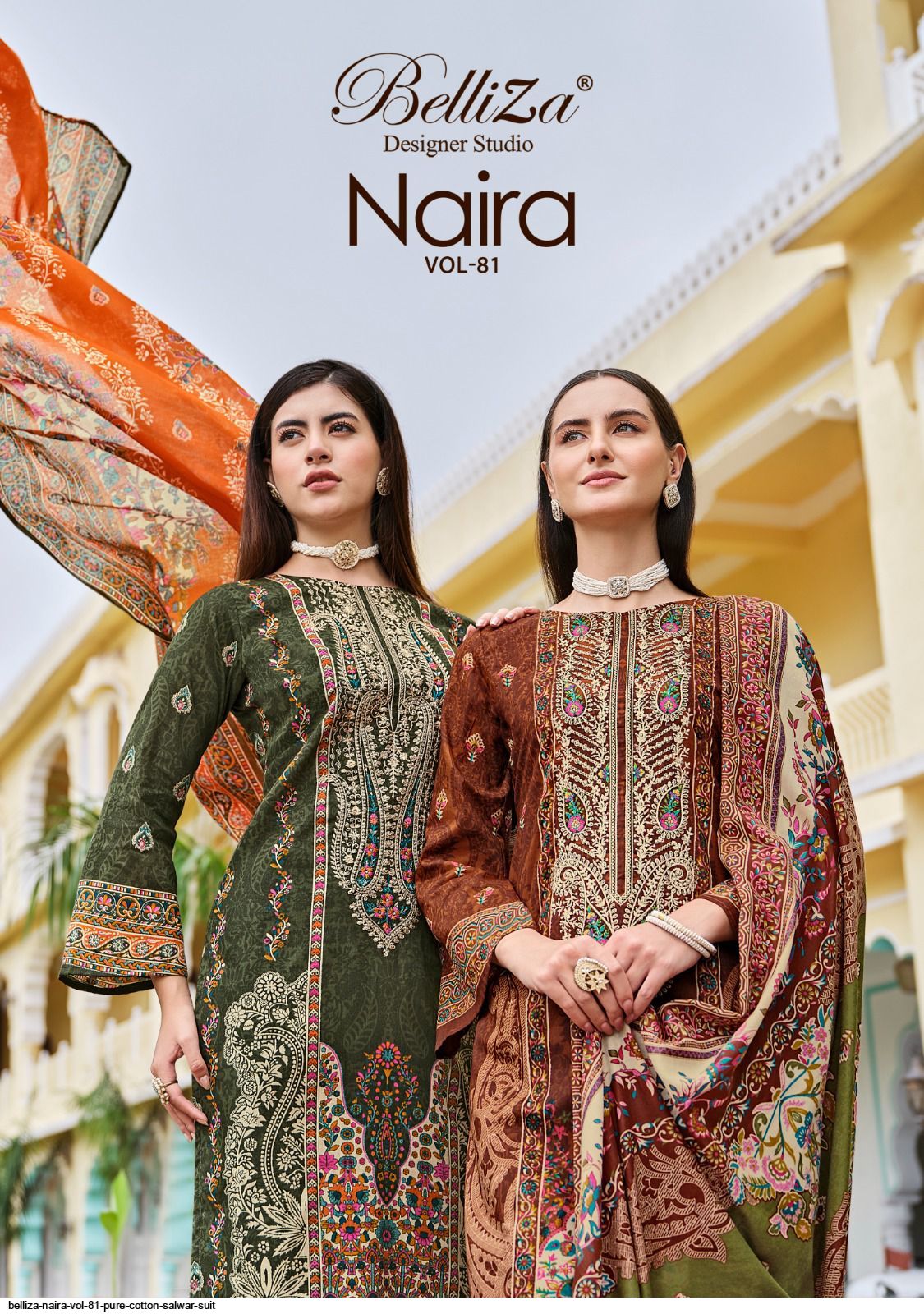 BELLIZA NAIRA VOL 81 PURE COTTON SALWAR SUIT
