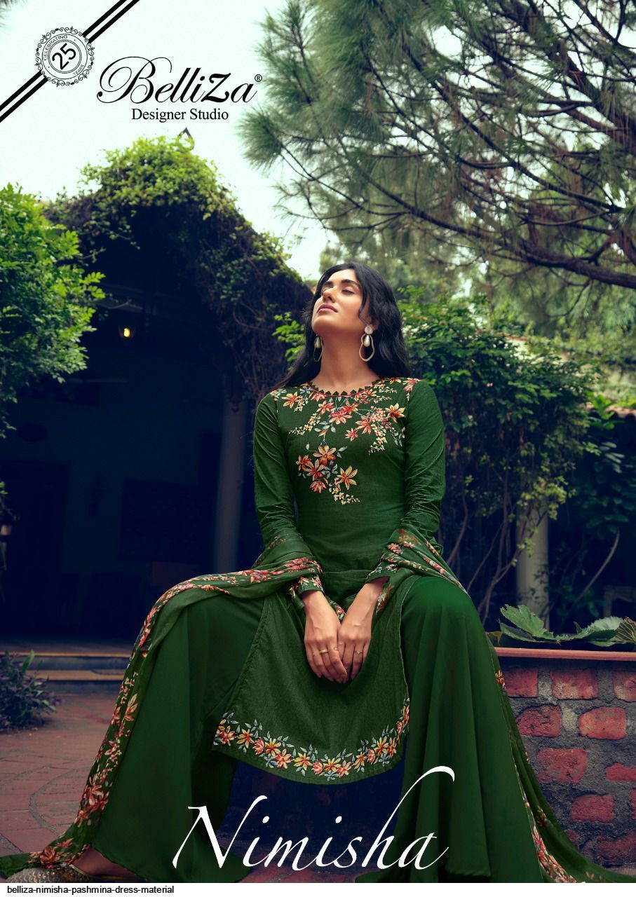 green emerald velvet dress Green Ikkat Sambalpuri Cotton Dress Material main image 0