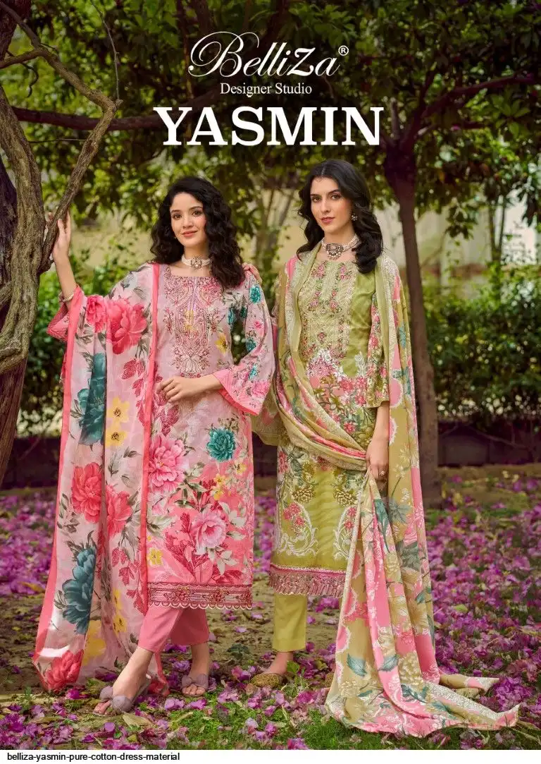 BELLIZA YASMIN PURE COTTON DRESS MATERIAL