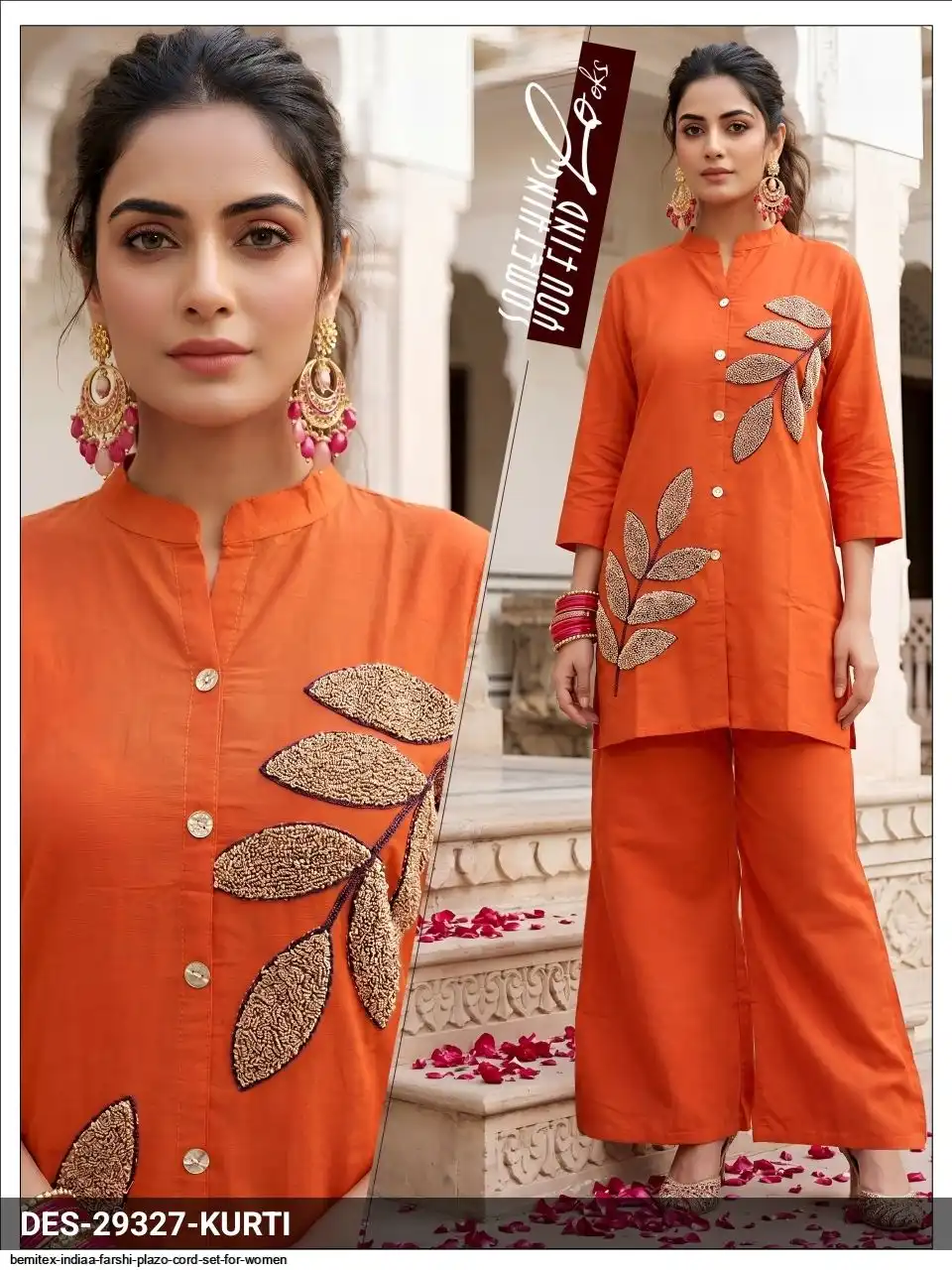 BEMITEX INDIAA FARSHI PLAZO CORD SET FOR WOMEN 5