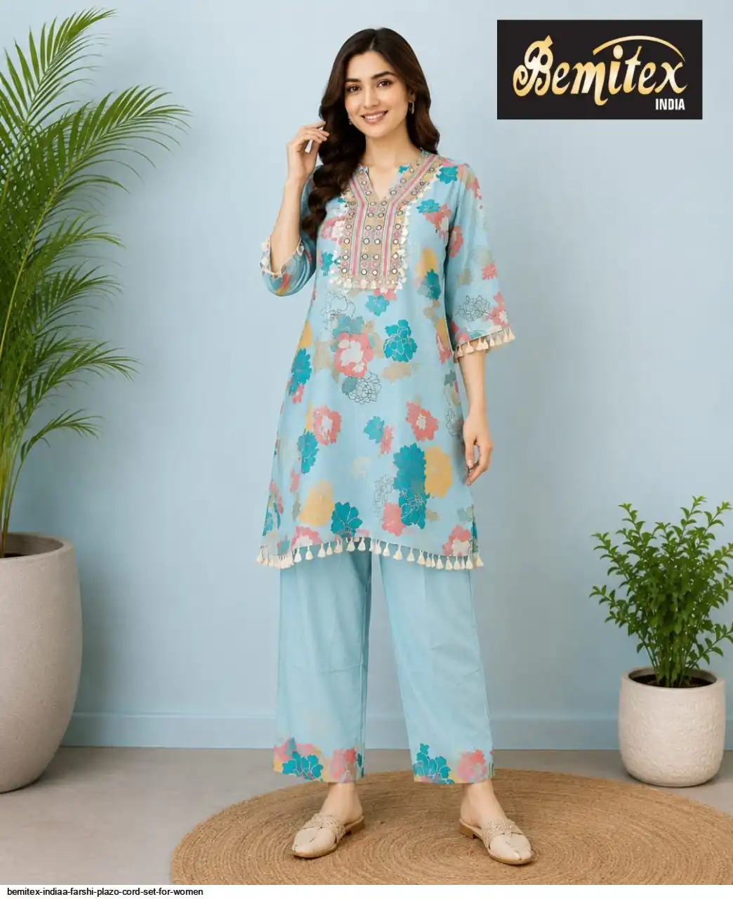 BEMITEX INDIAA FARSHI PLAZO CORD SET FOR WOMEN 6