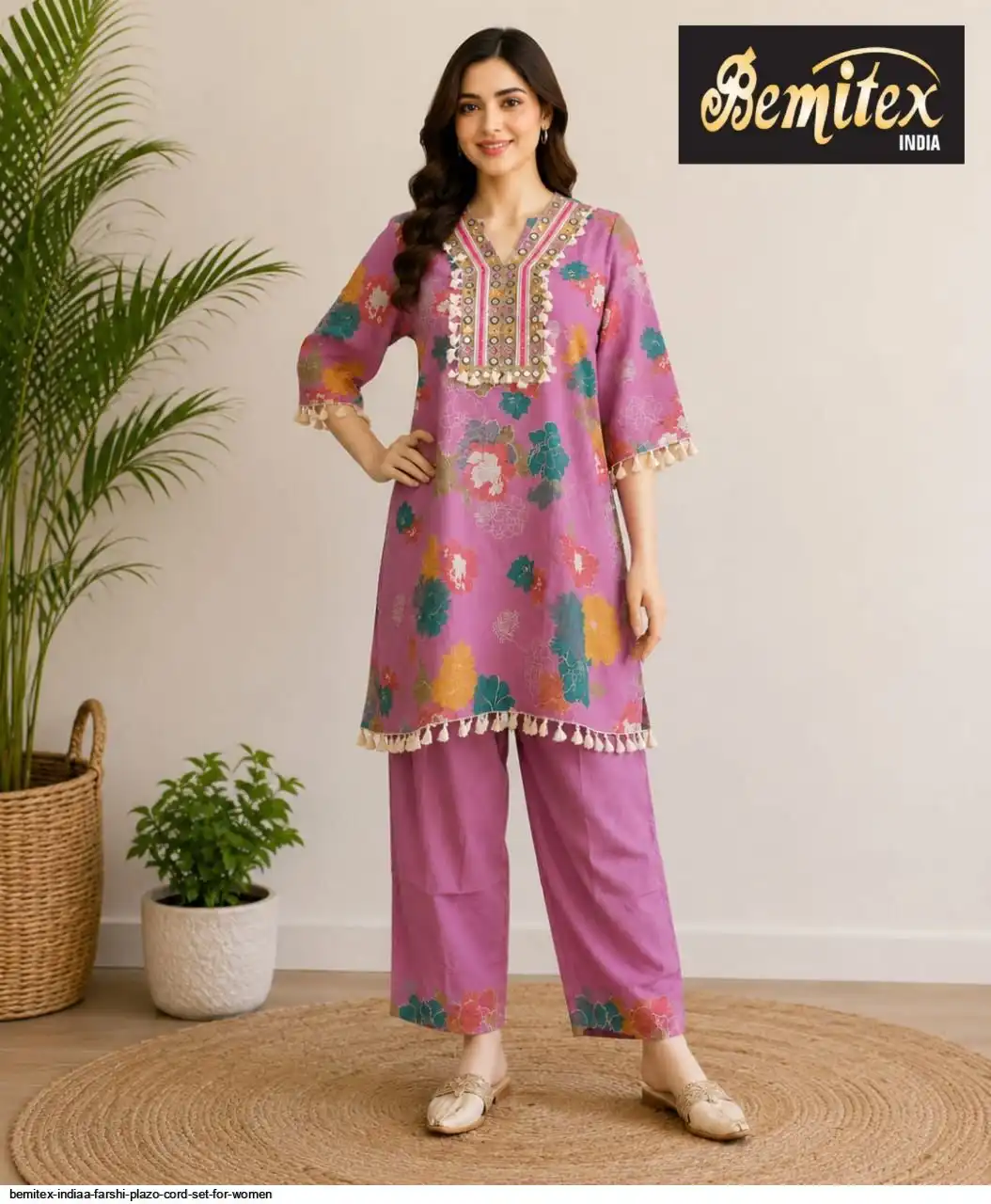 BEMITEX INDIAA FARSHI PLAZO CORD SET FOR WOMEN 7