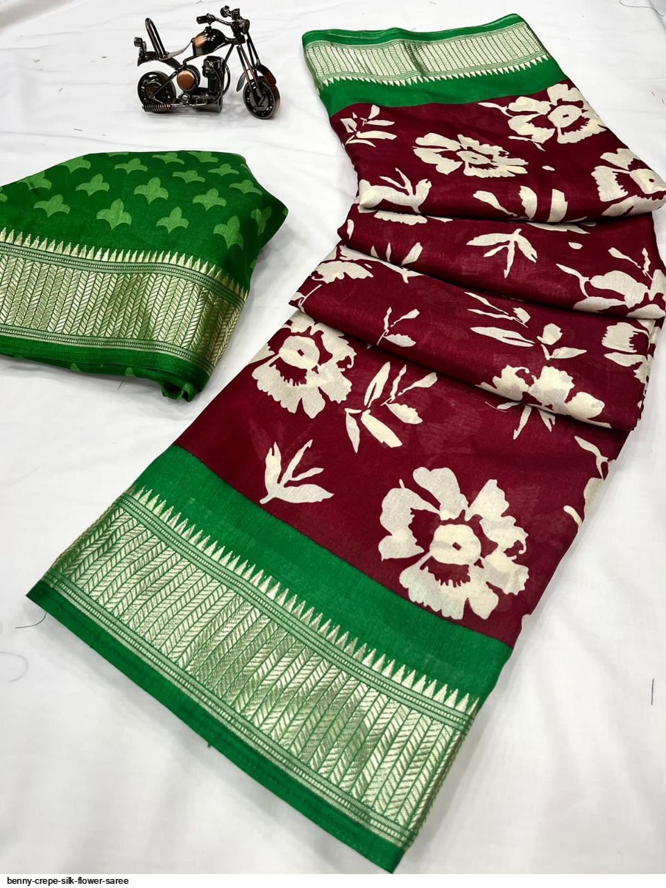 Semi binny crepe silk... - Ananyaa elegance of mysore silks | Facebook