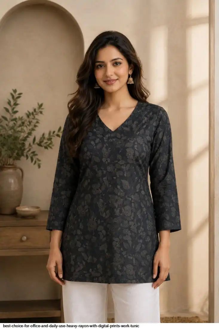 HEAVY RAYON WITH DIGITAL PRINTS WORK TUNIC 6