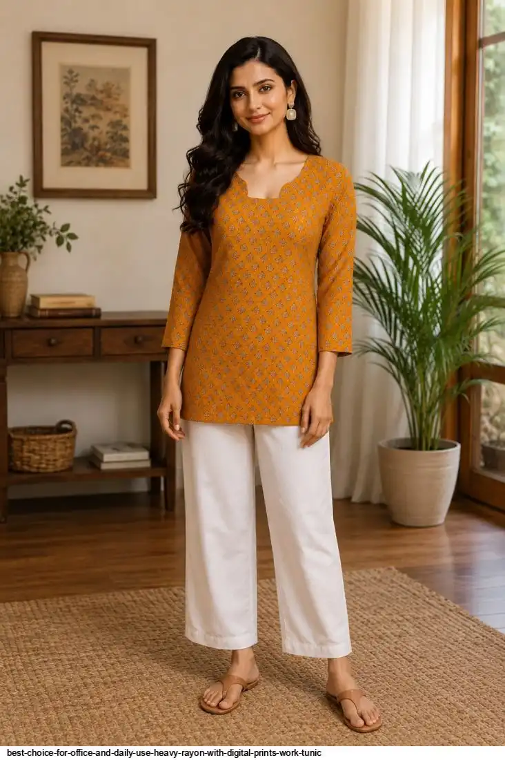 HEAVY RAYON WITH DIGITAL PRINTS WORK TUNIC 9