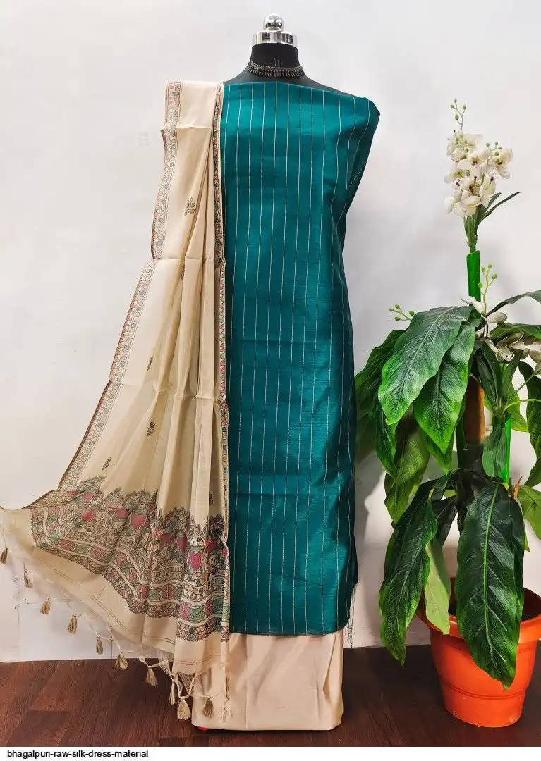 tussar silk dress material wholesale Tussar Silk Dress Materials