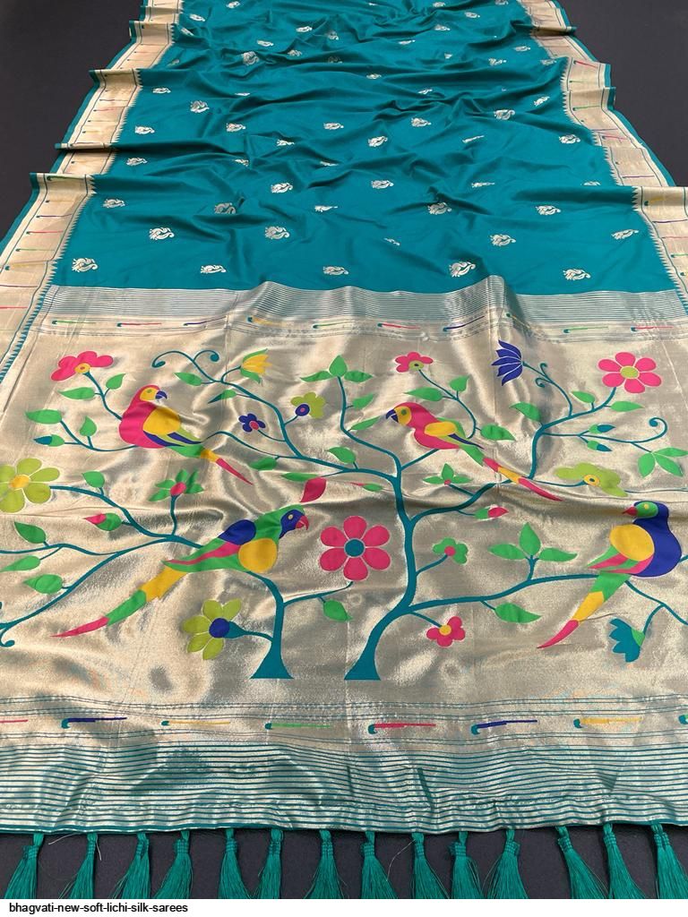 BHAGVATI NEW SOFT LICHI SILK SAREES C
