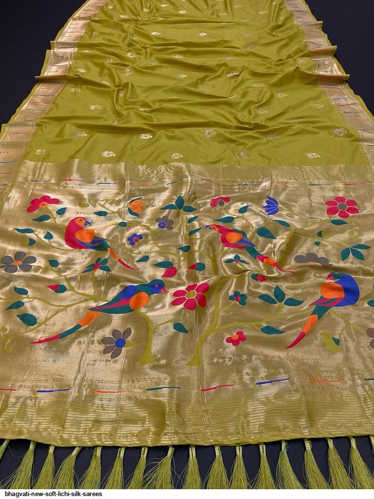 BHAGVATI NEW SOFT LICHI SILK SAREES E