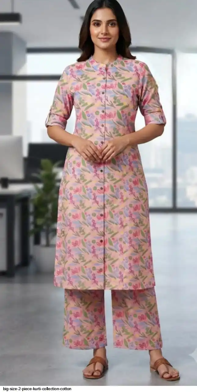 BIG SIZE 2 PIECE KURTI COLLECTION COTTON A