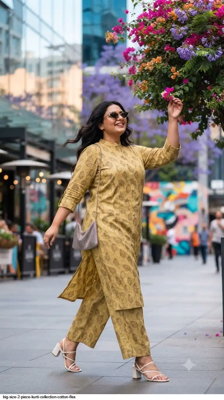 BIG SIZE 2 PIECE KURTI COLLECTION COTTON FLEX B