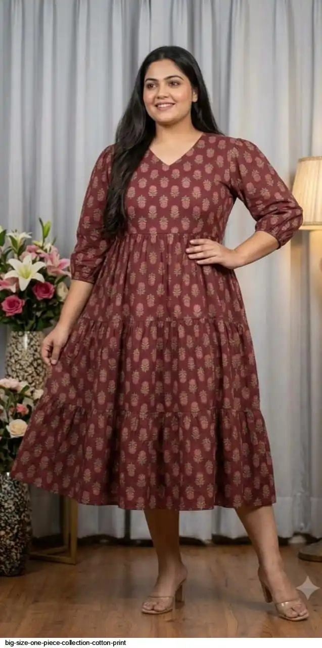 Big Size One Piece Collection Cotton Print