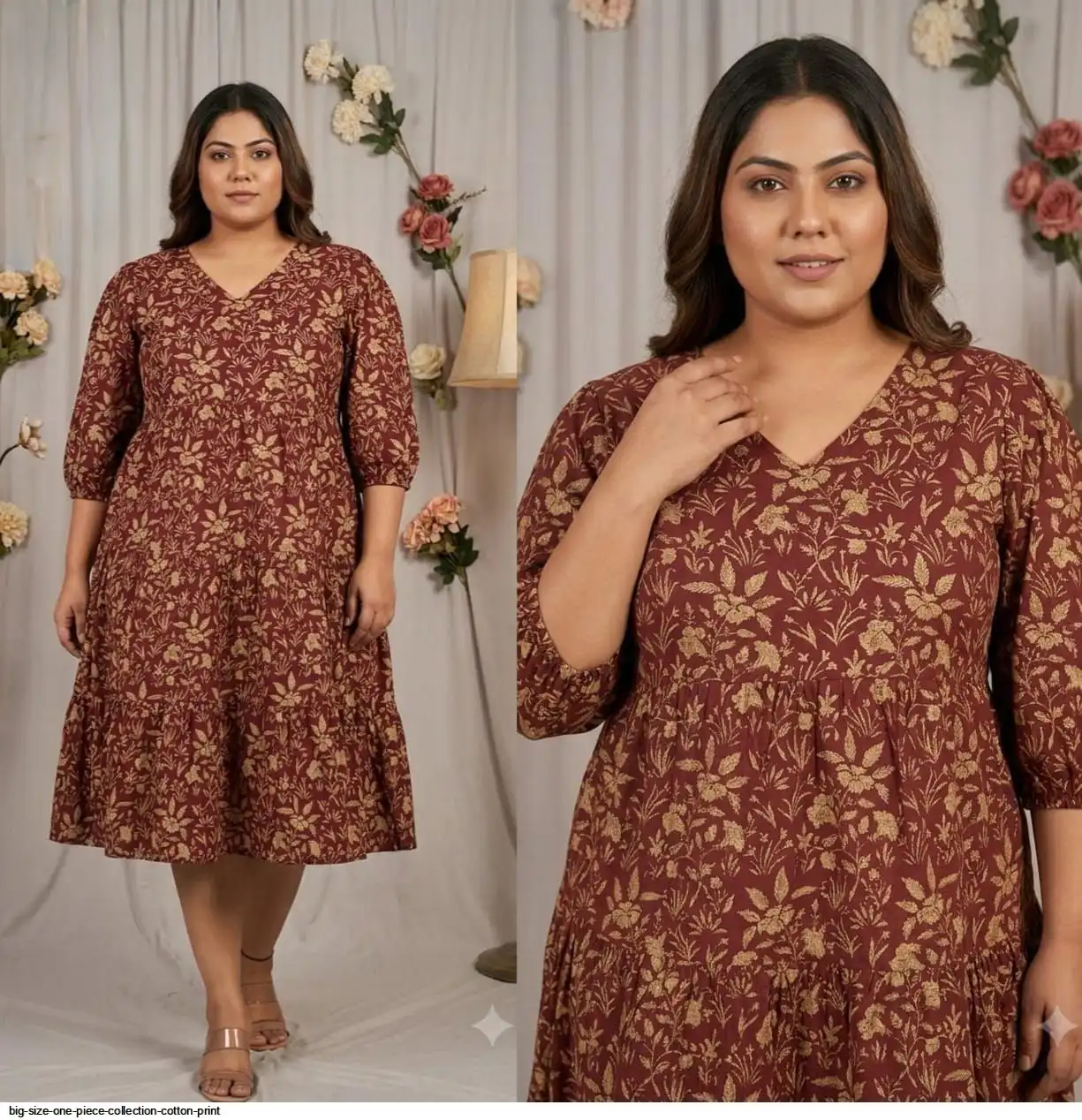 Big Size One Piece Collection Cotton Print