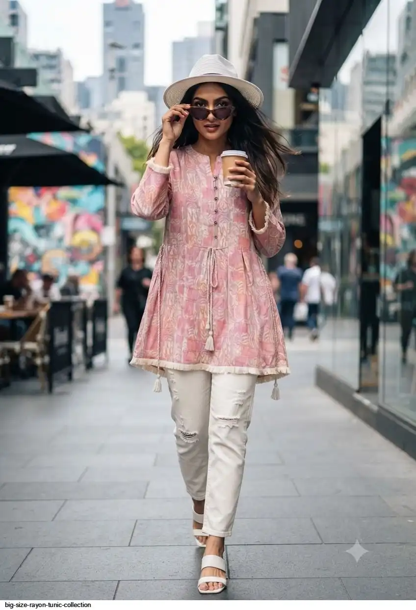 BIG SIZE RAYON TUNIC COLLECTION C