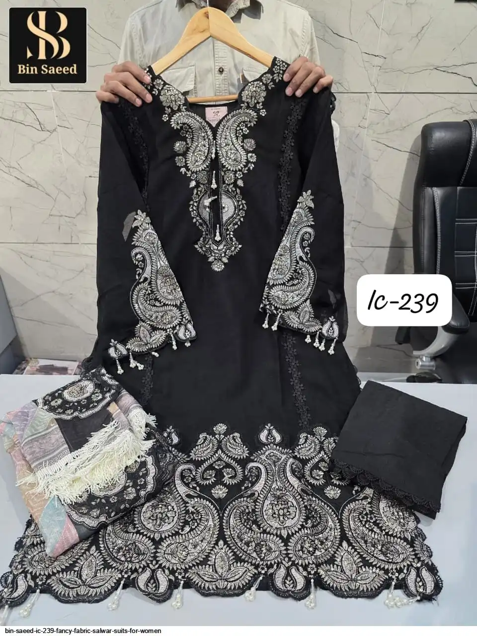 BIN SAEED IC 239 FANCY FABRIC SALWAR SUITS FOR WOMEN 4