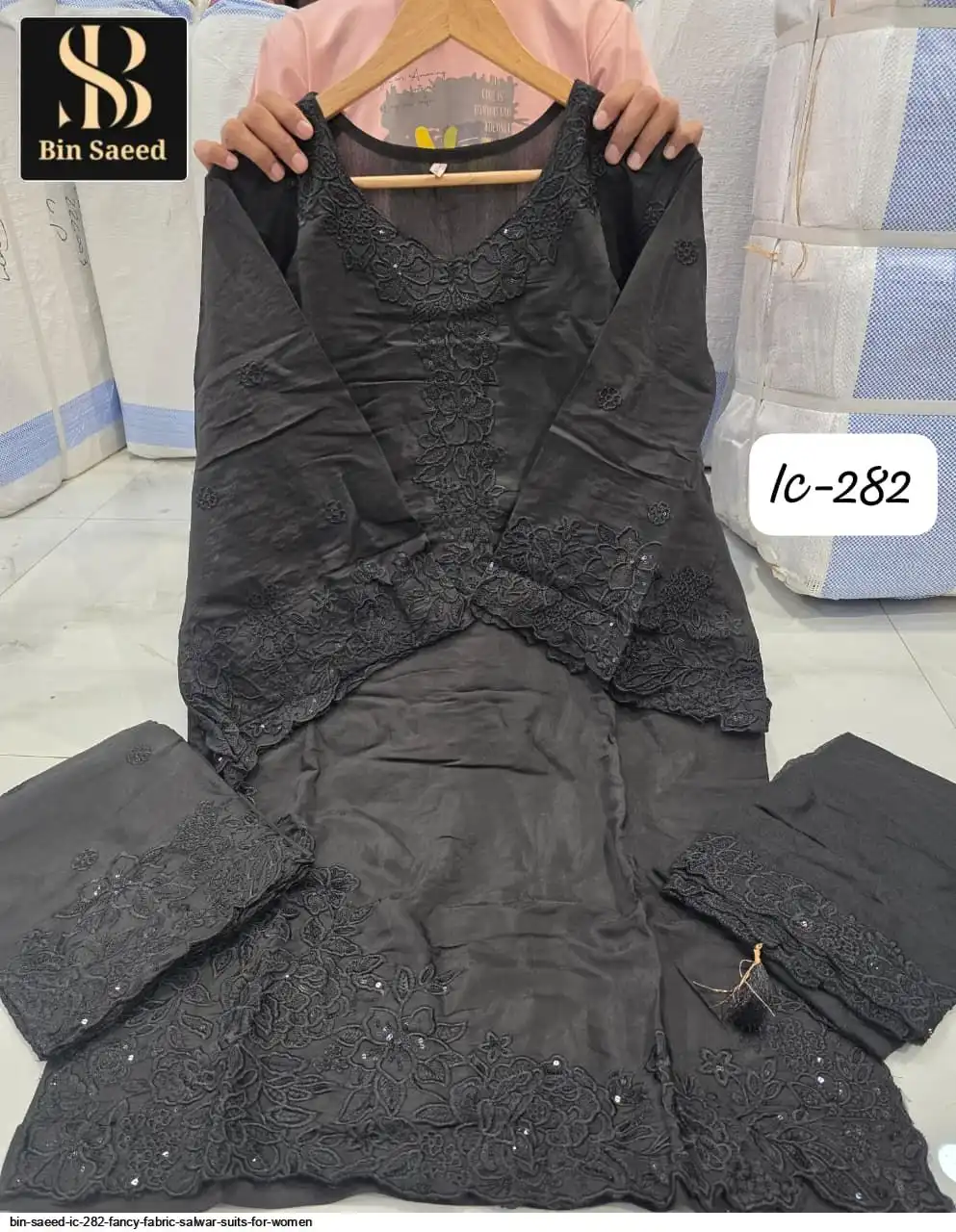 BIN SAEED IC 282 FANCY FABRIC SALWAR SUITS FOR WOMEN 3