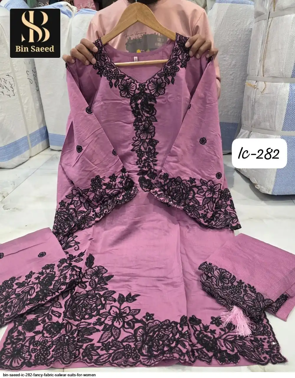 BIN SAEED IC 282 FANCY FABRIC SALWAR SUITS FOR WOMEN 2
