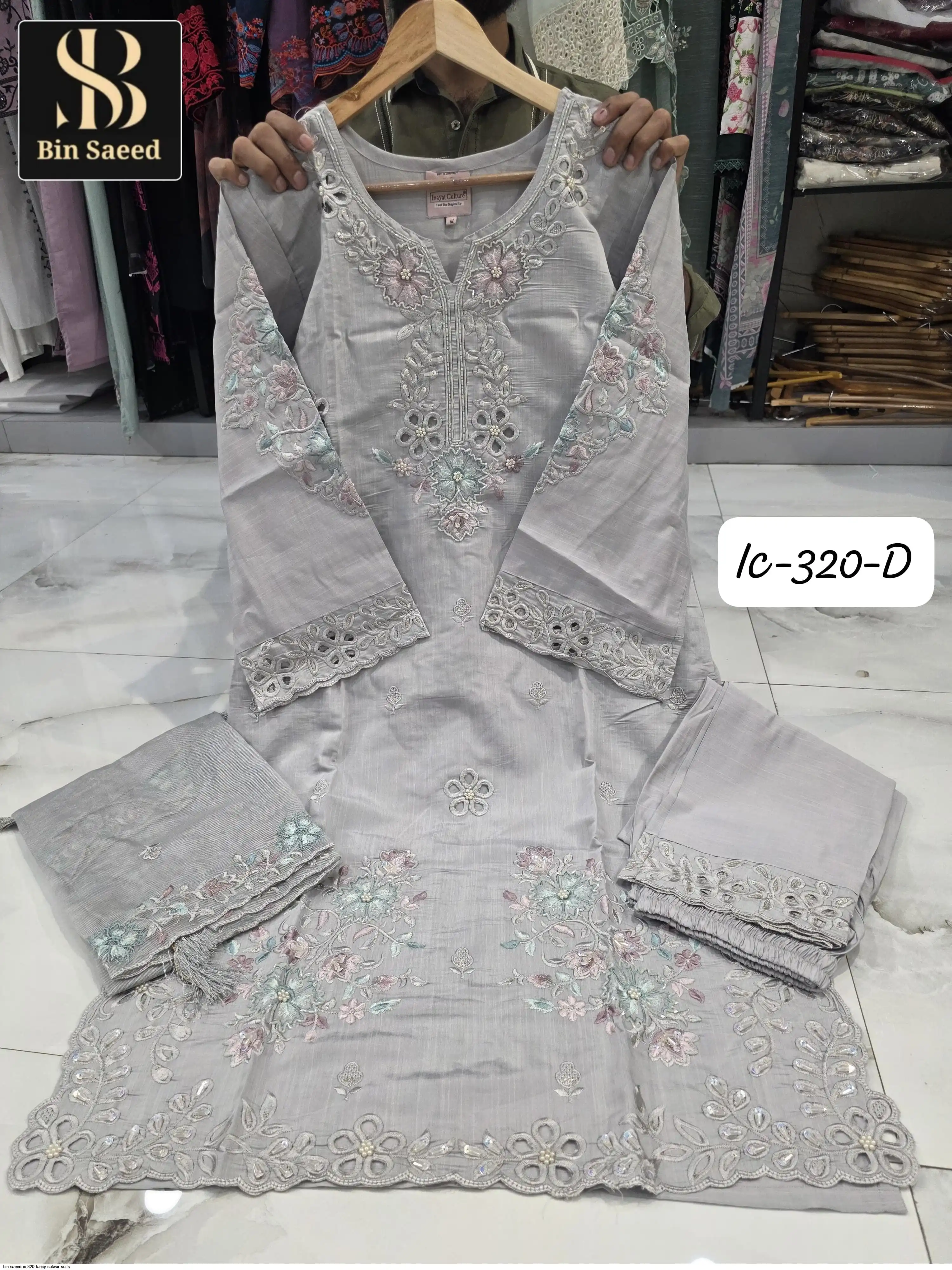 BIN SAEED IC 320 FANCY SALWAR SUITS 2
