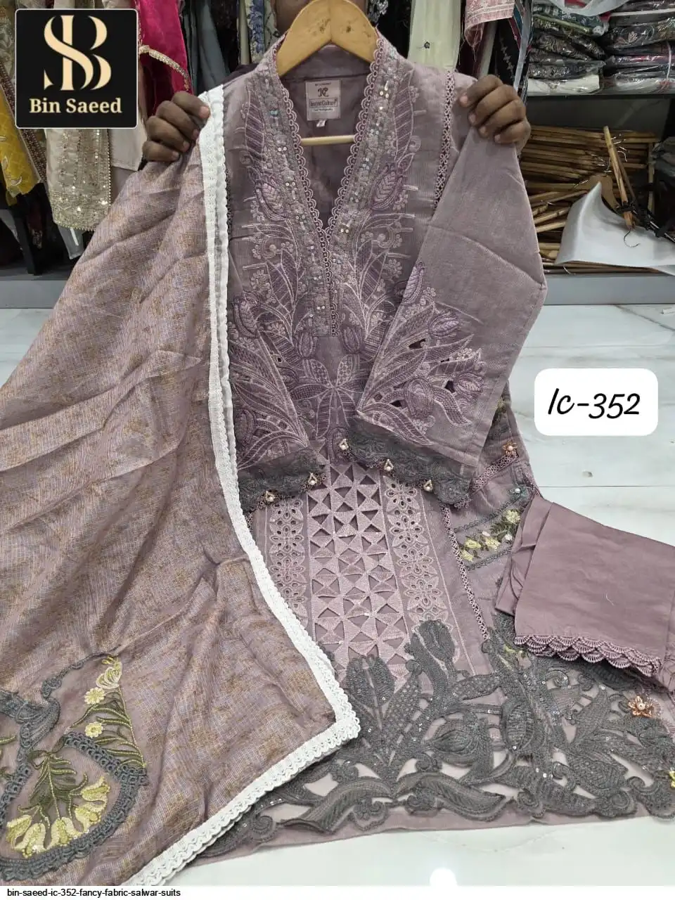 BIN SAEED IC 352 FANCY FABRIC SALWAR SUITS 2