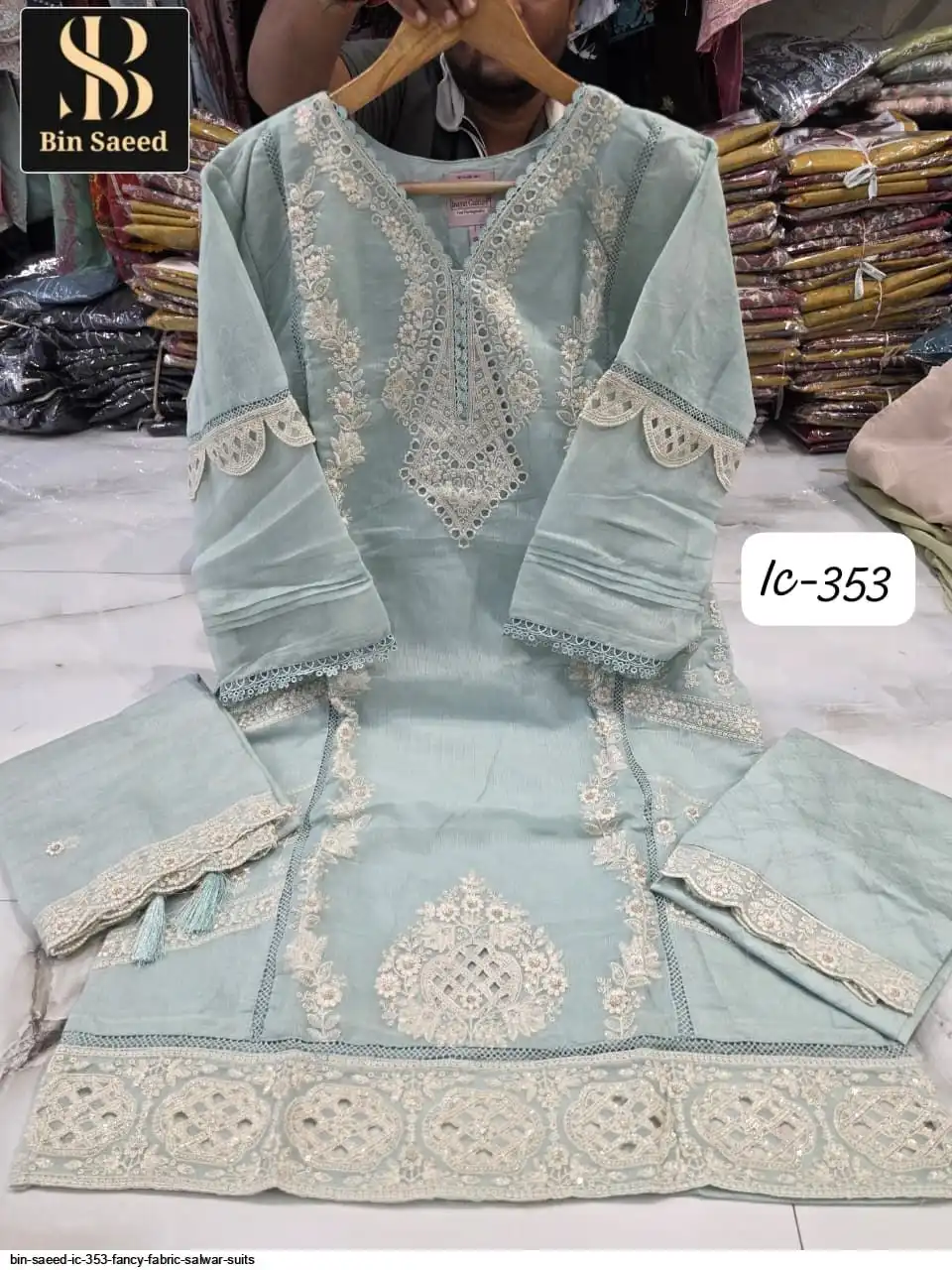 BIN SAEED IC 353 FANCY FABRIC SALWAR SUITS 2