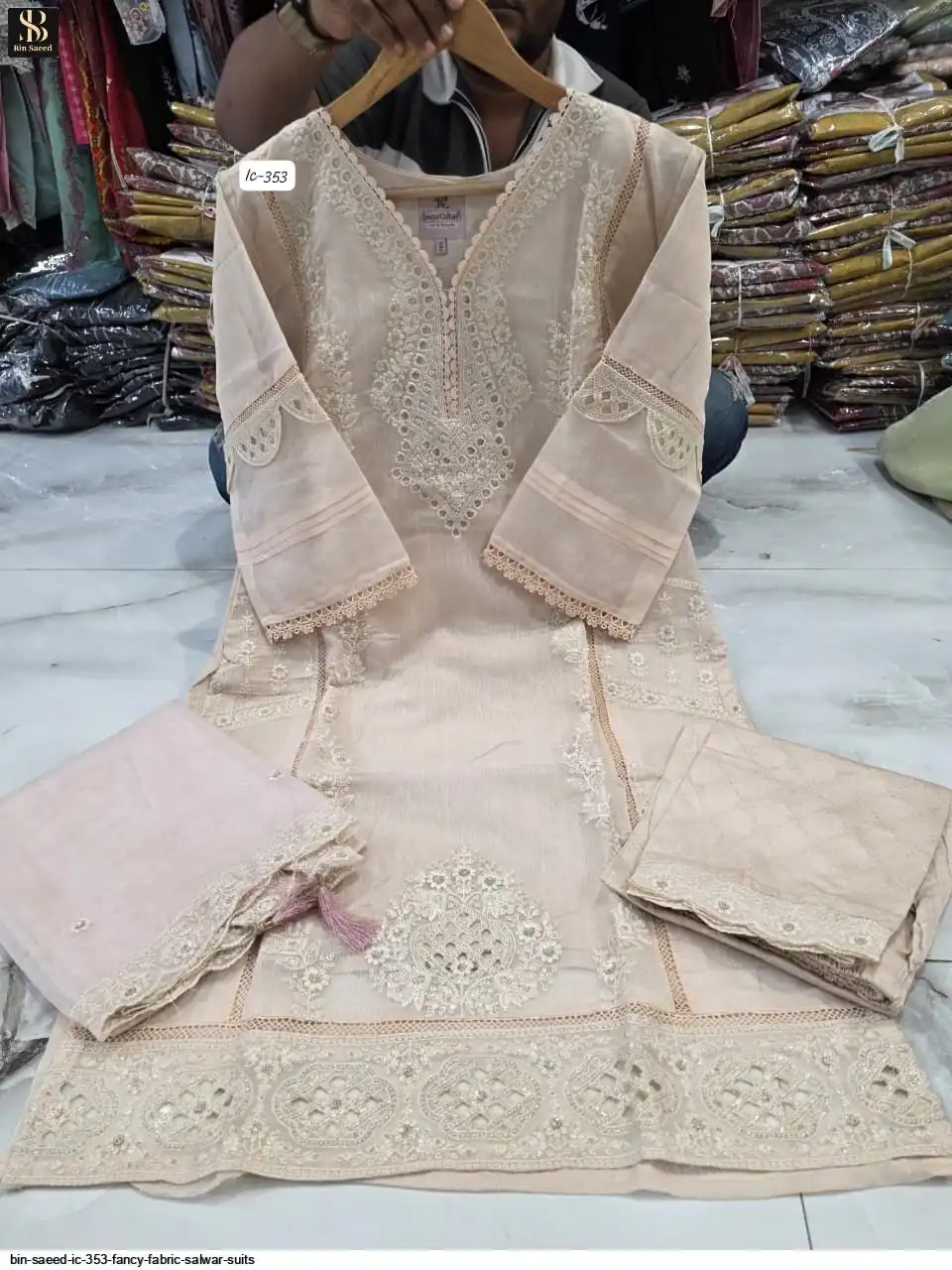 BIN SAEED IC 353 FANCY FABRIC SALWAR SUITS 4
